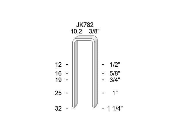 JK782-stift for plastkapper