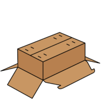 Boîte en carton ondulé 0218