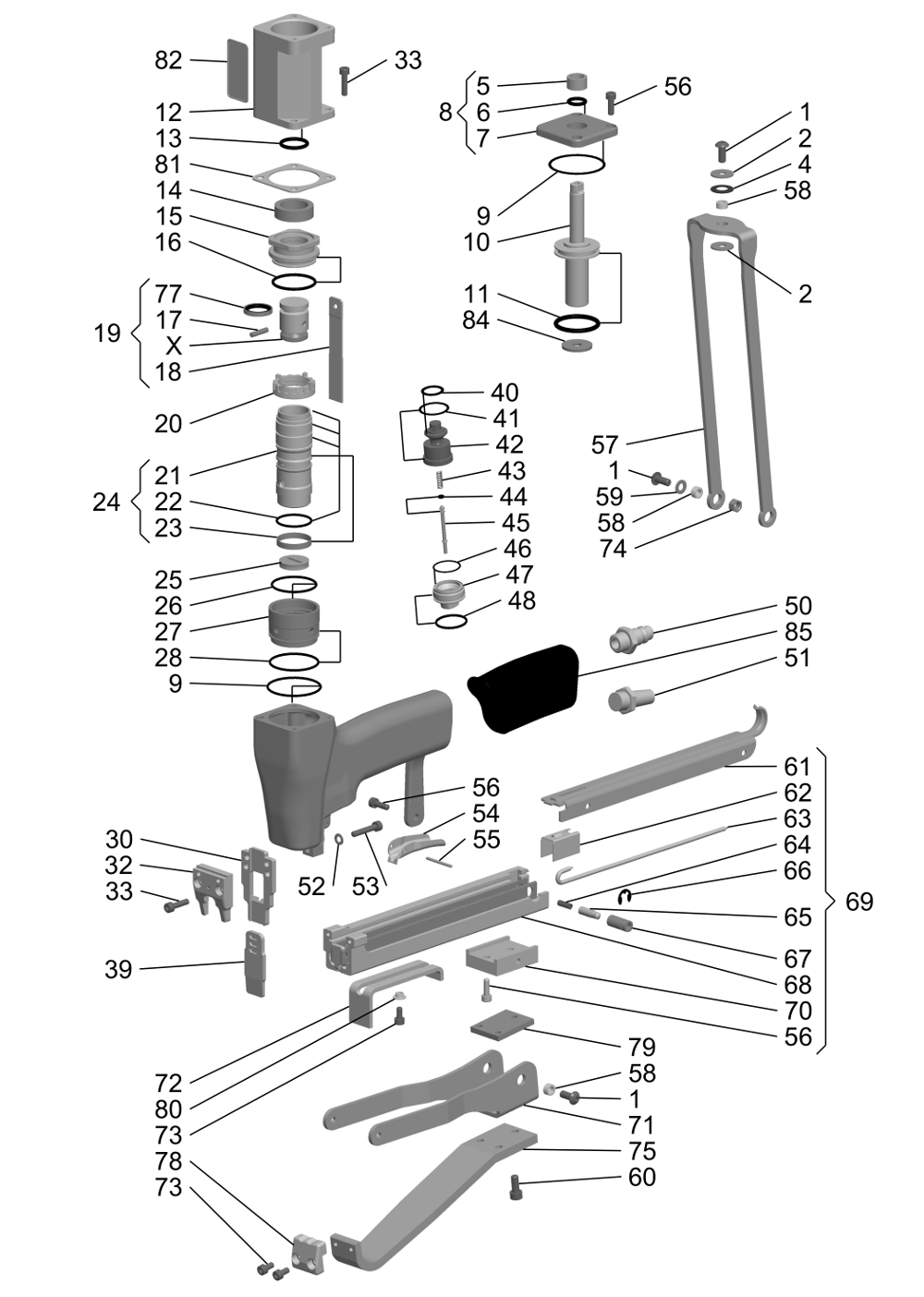 Sisal plier JK20V779L Spare parts