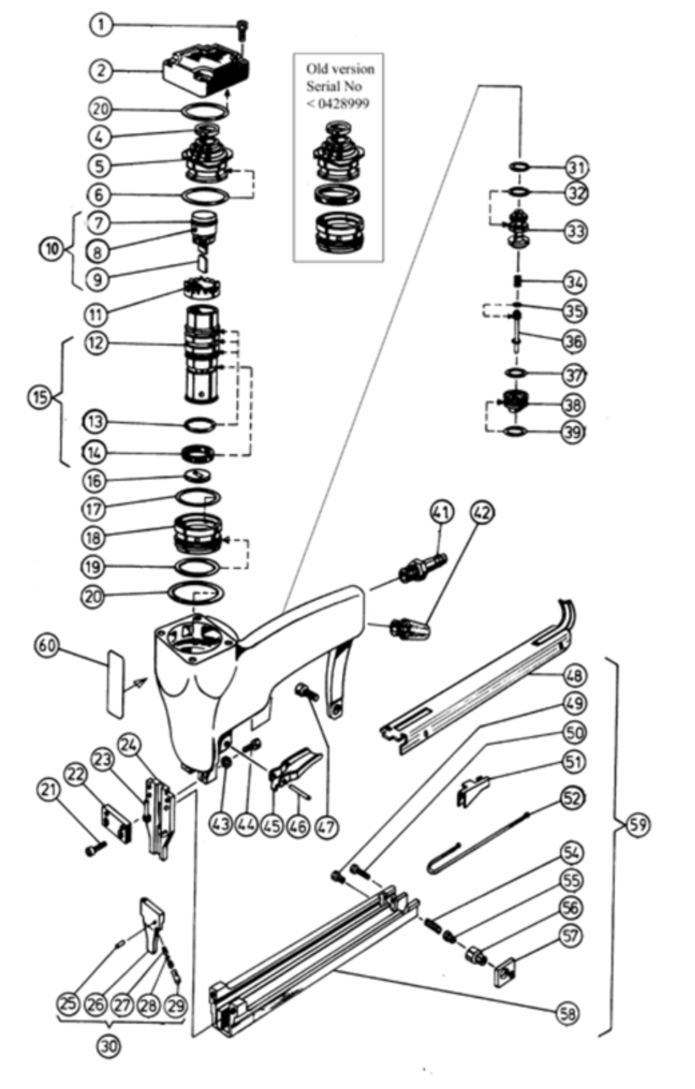 Stapler JK24-690 Spare parts