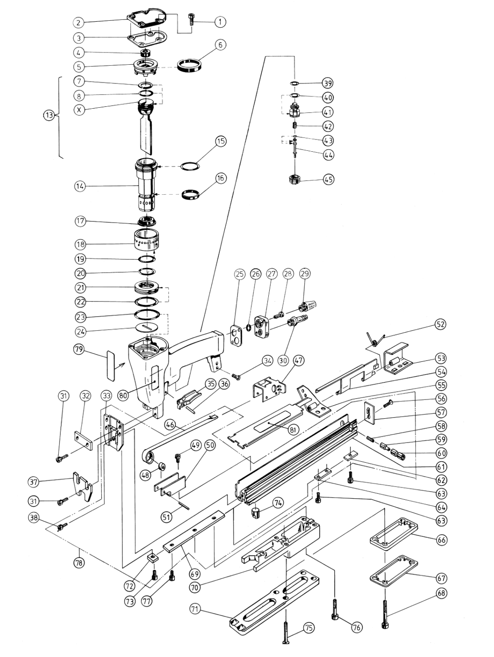 Plier stapler JK35T590 Spare parts